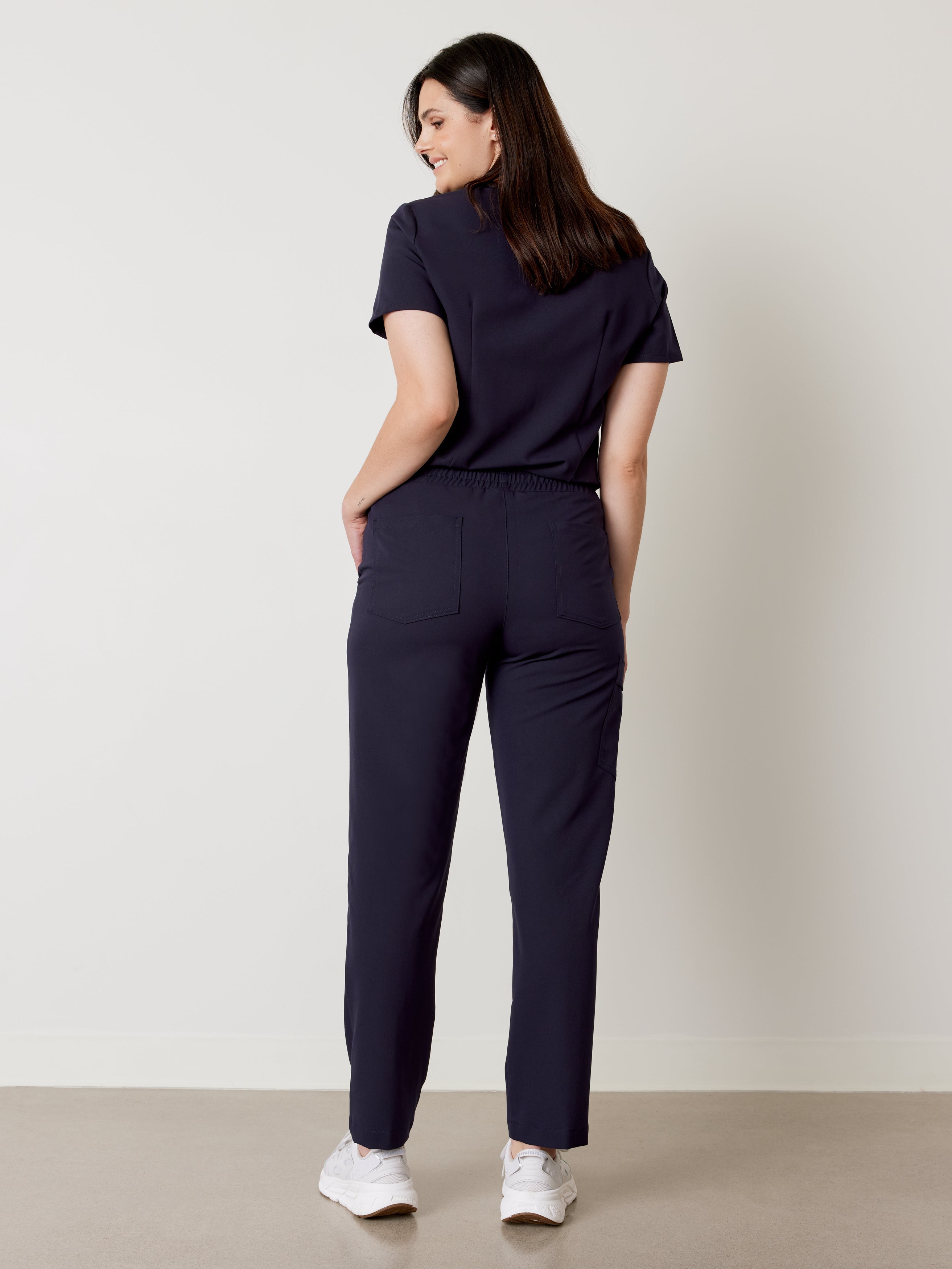 JULIETA RE-GARDE™ - AZUL MARINO - Pantalón quirúrgico de corte recto - SILVADUR™