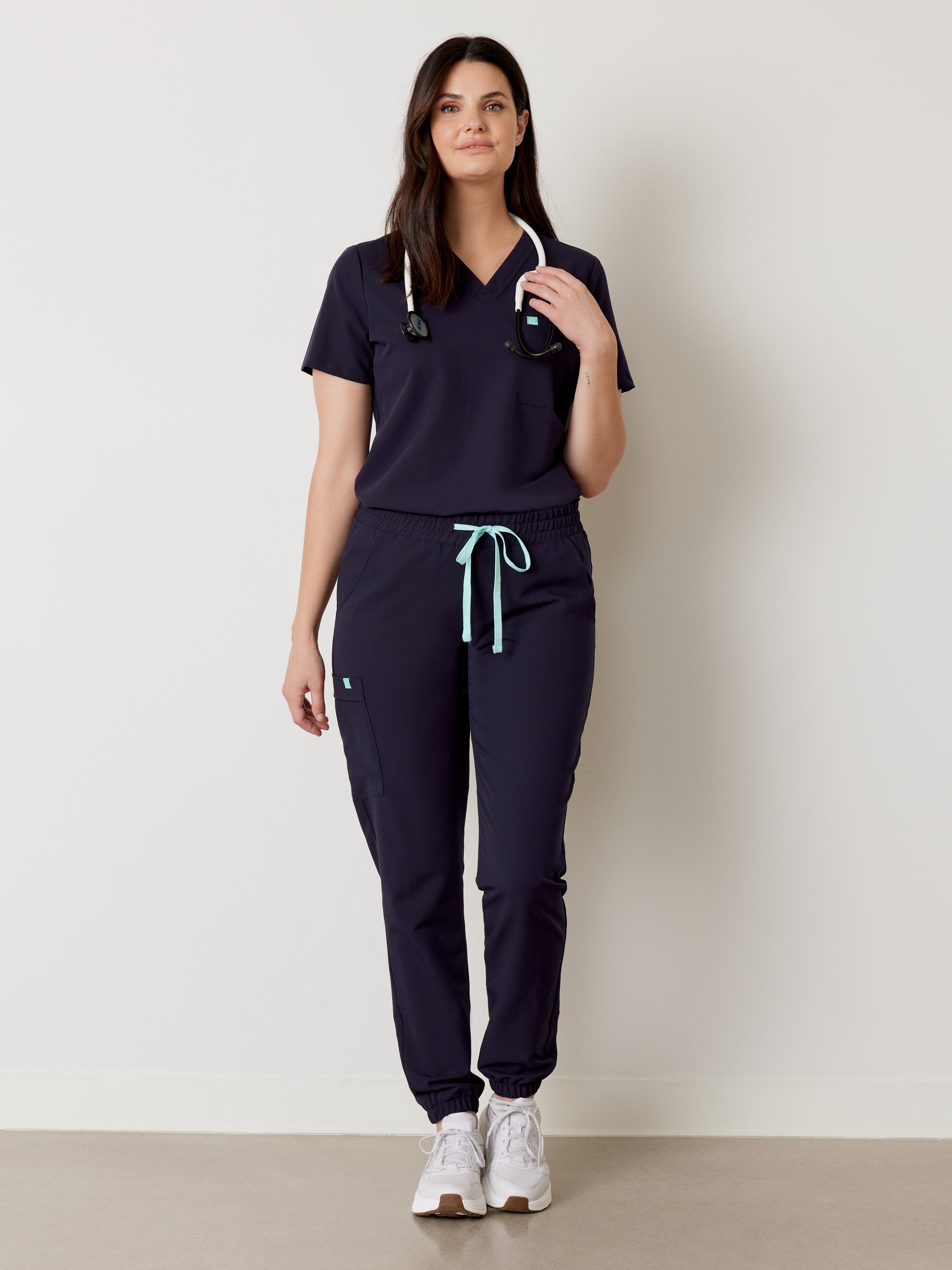 ROSIE RE-GARDE™ - AZUL MARINO - Pantalones Jogger Sanitarios - SILVADUR™