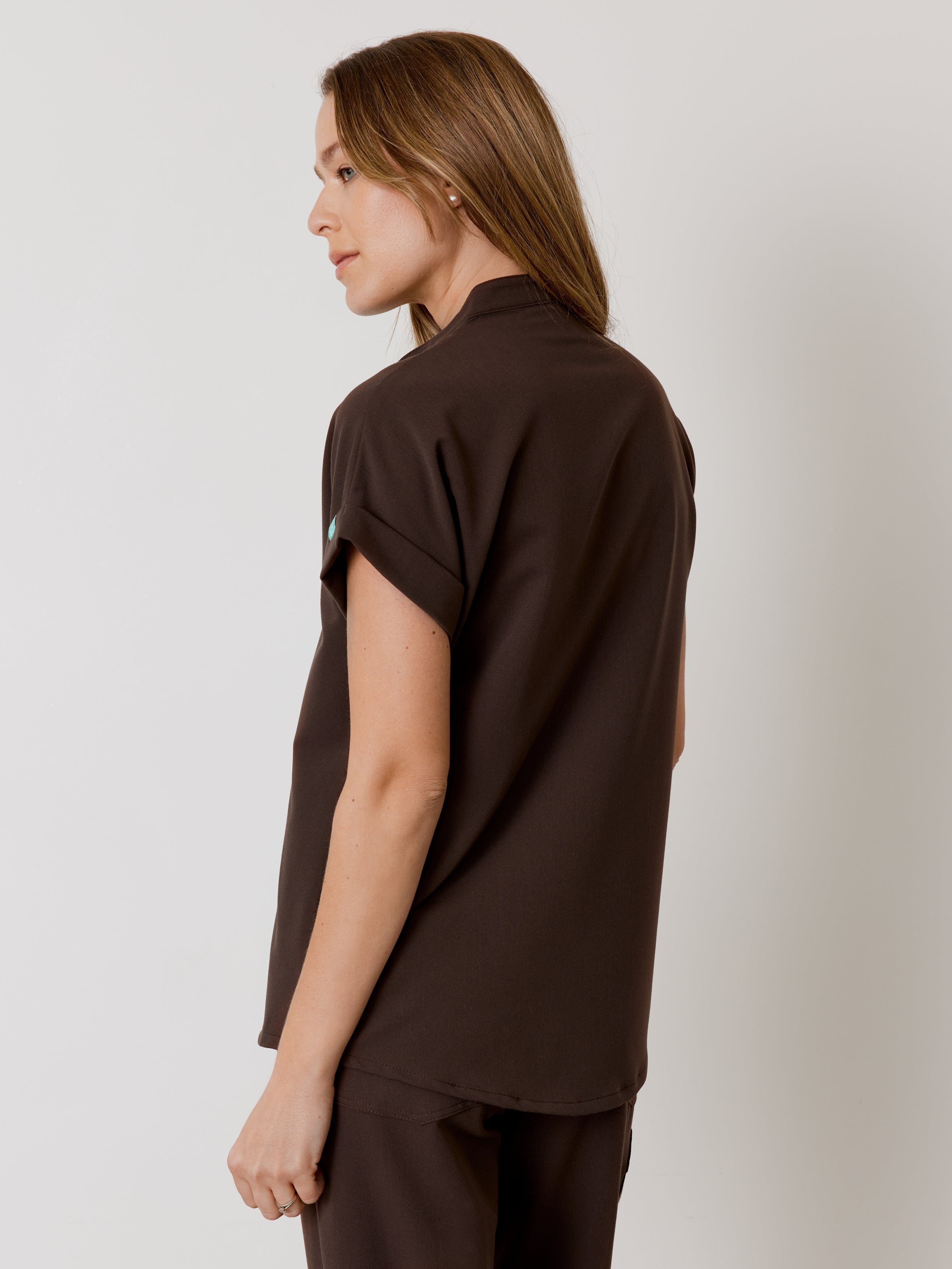 CHARLIE RE-GARDE™ - CHOCOLATE - Chaqueta con cuello mandarín - SILVADUR™