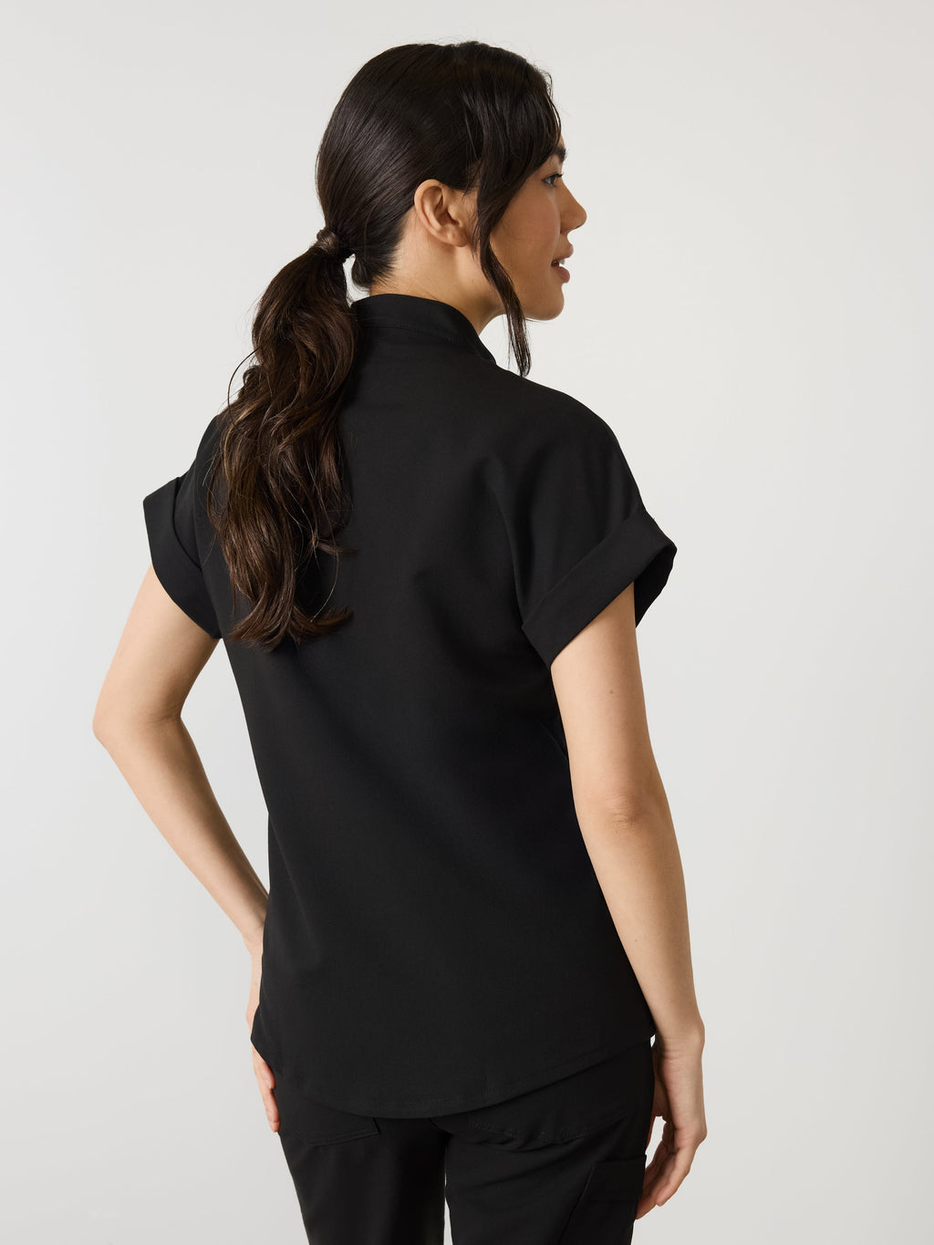 CHARLIE - NEGRO - Chaqueta Cuello Mandarín
