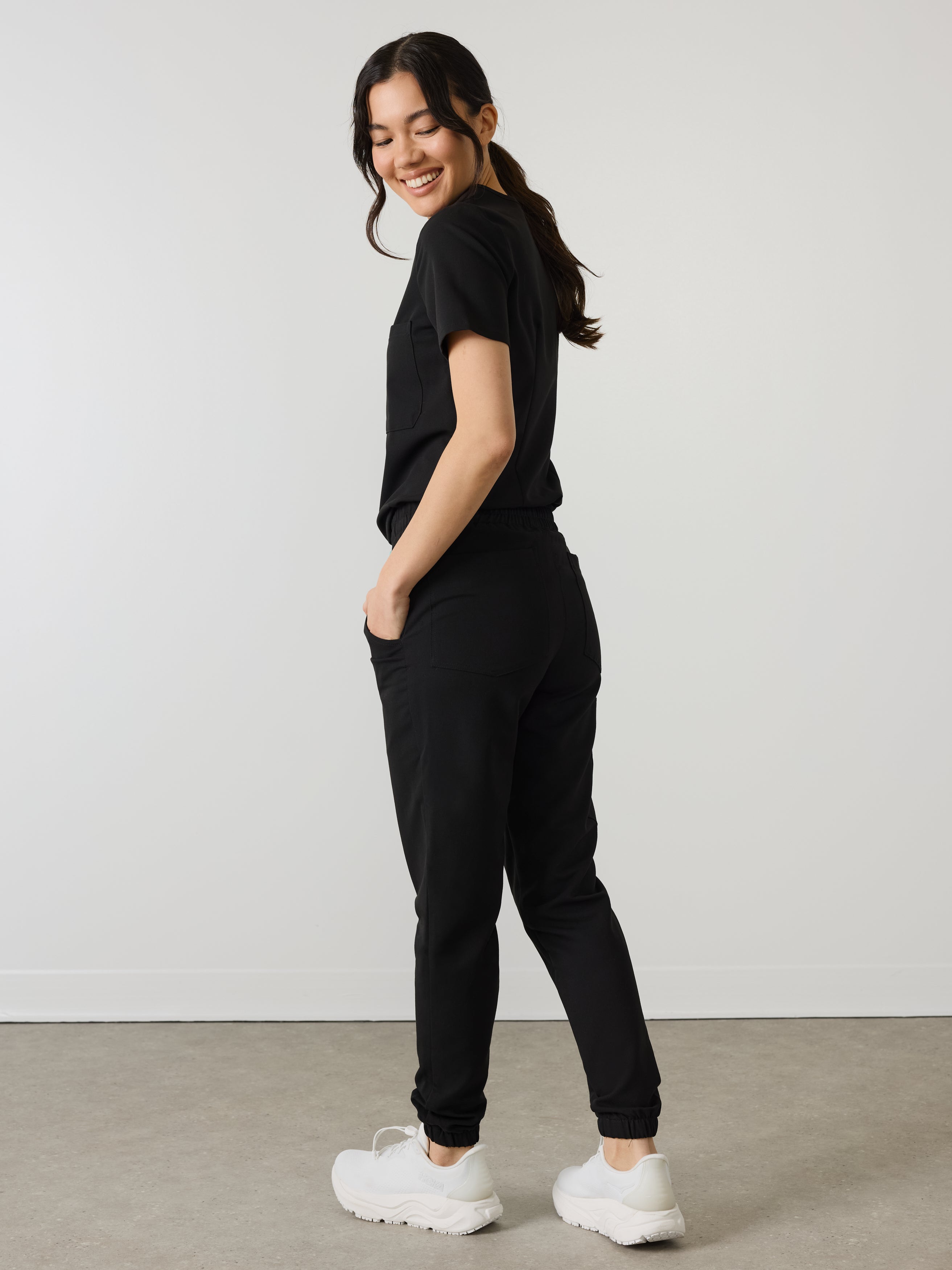 ROSIE RE-GARDE™ - NEGRO - Pantalón jogger médico - SILVADUR™