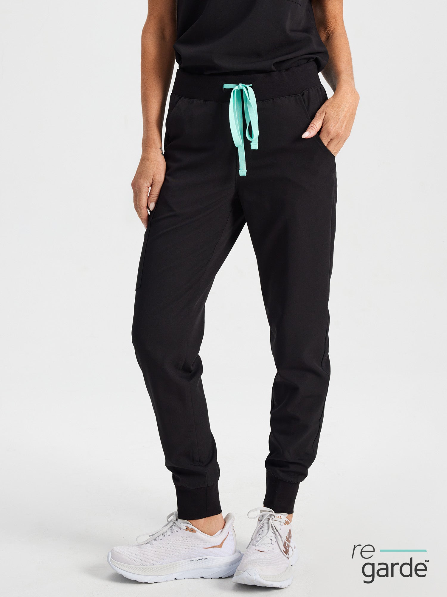 DEMI RE-GARDE™ - NEGRO - Pantalón jogger médico - SILVADUR™