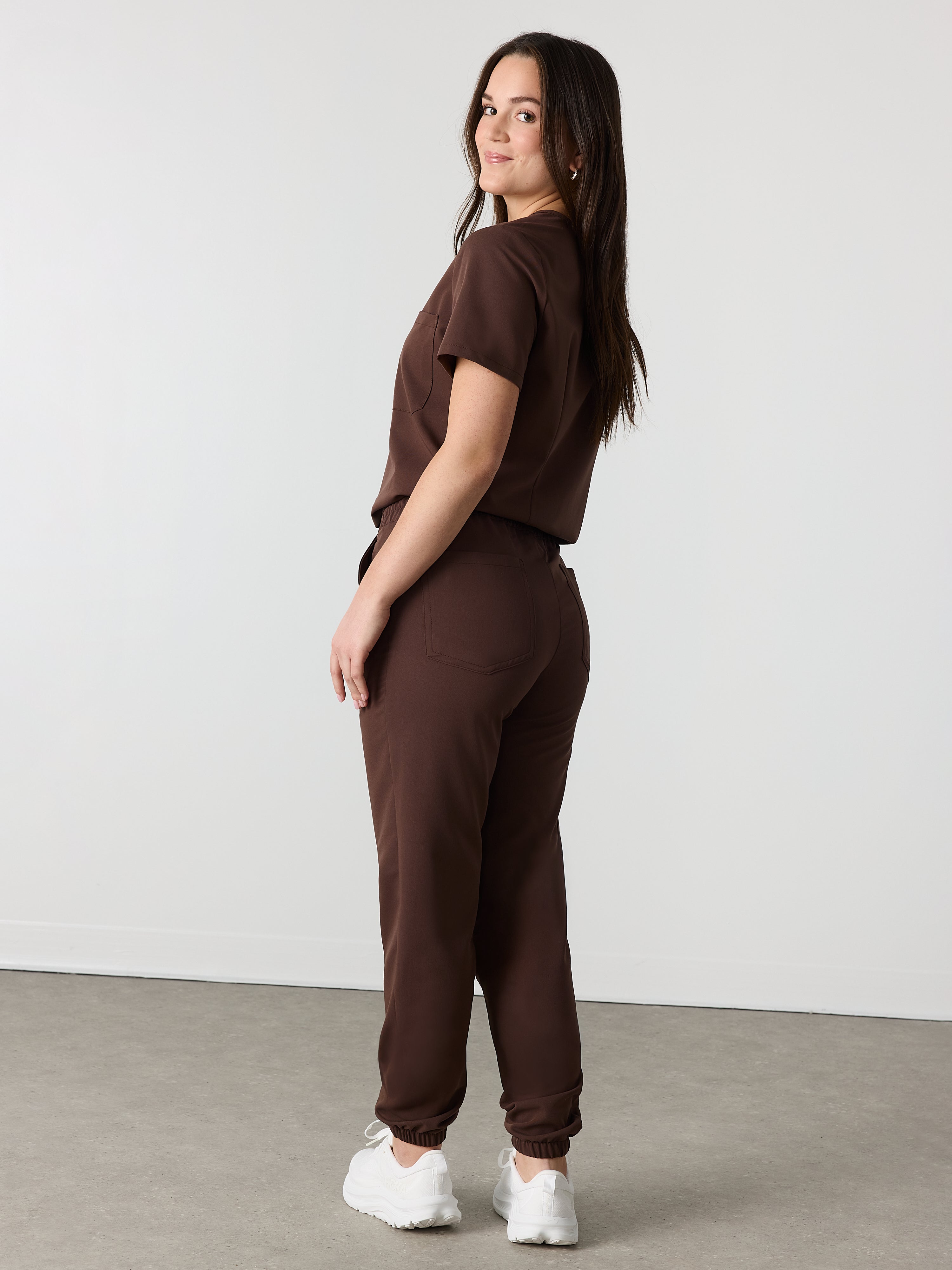 ROSIE RE-GARDE™ - CHOCOLATE - Pantalón jogger médico - SILVADUR™