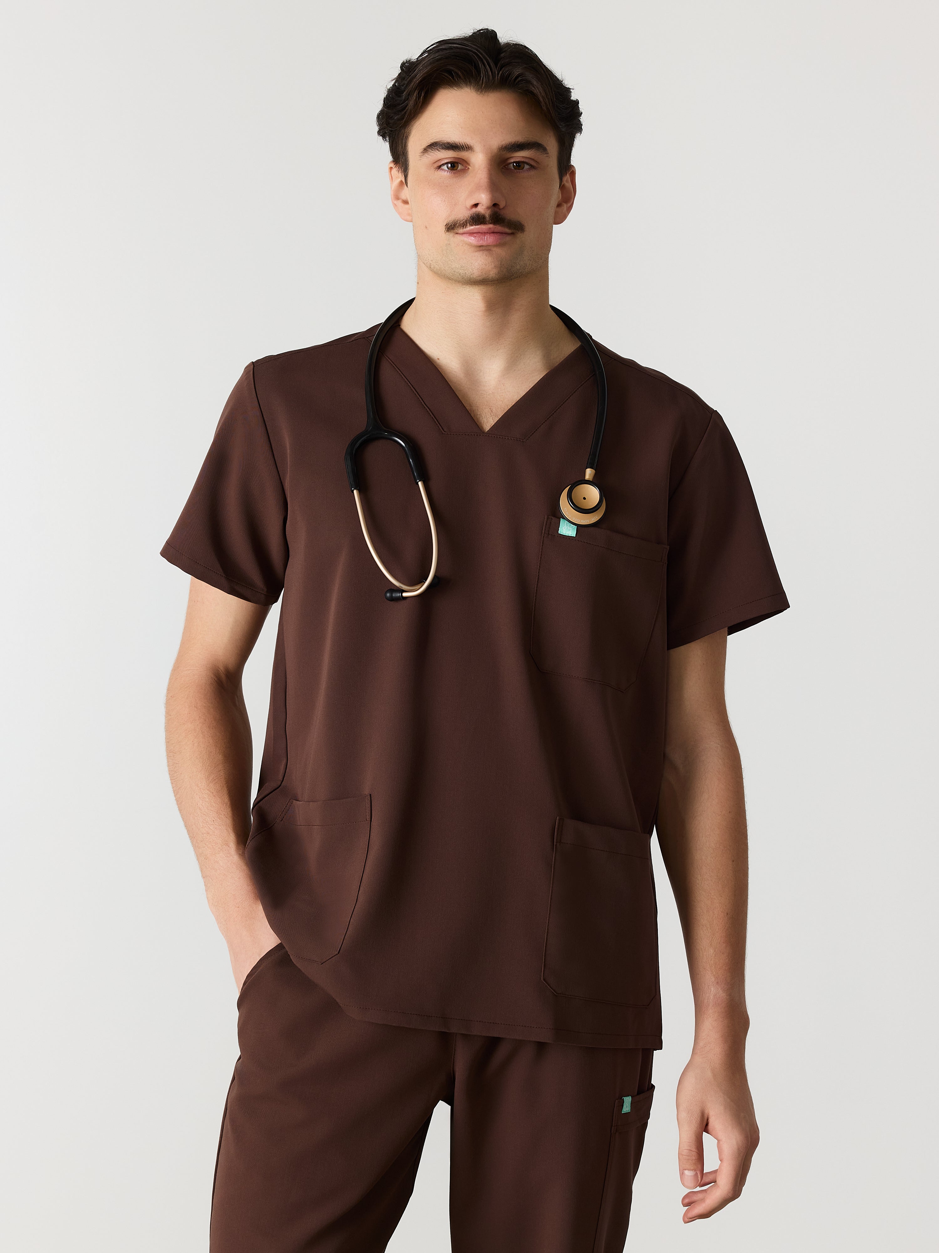 ZACK RE-GARDE™ - CHOCOLATE - Chaqueta de hombre de tres bolsillos - SILVADUR™