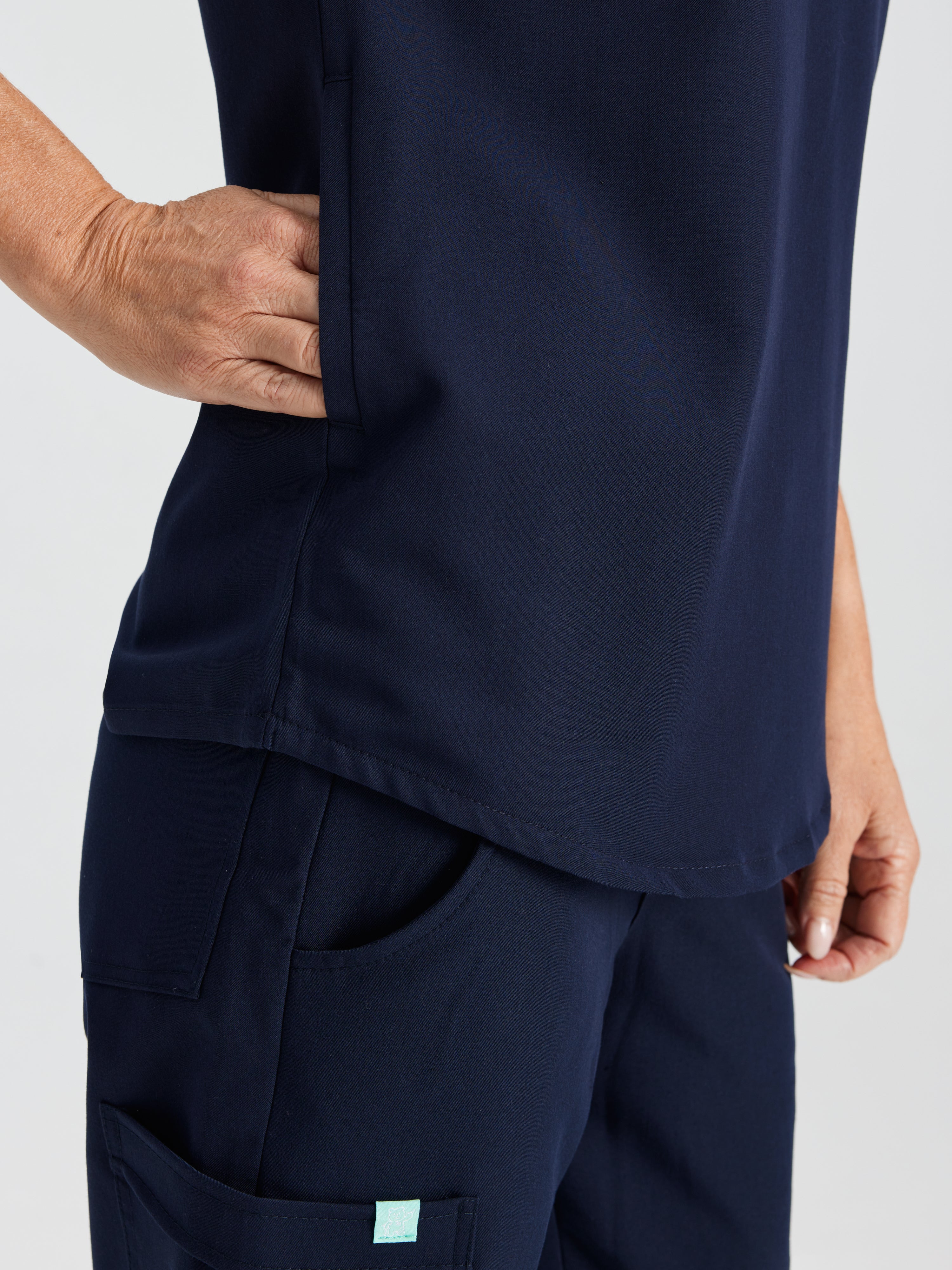 CHARLIE RE-GARDE™ - AZUL MARINO - Chaqueta con cuello mandarín - SILVADUR™