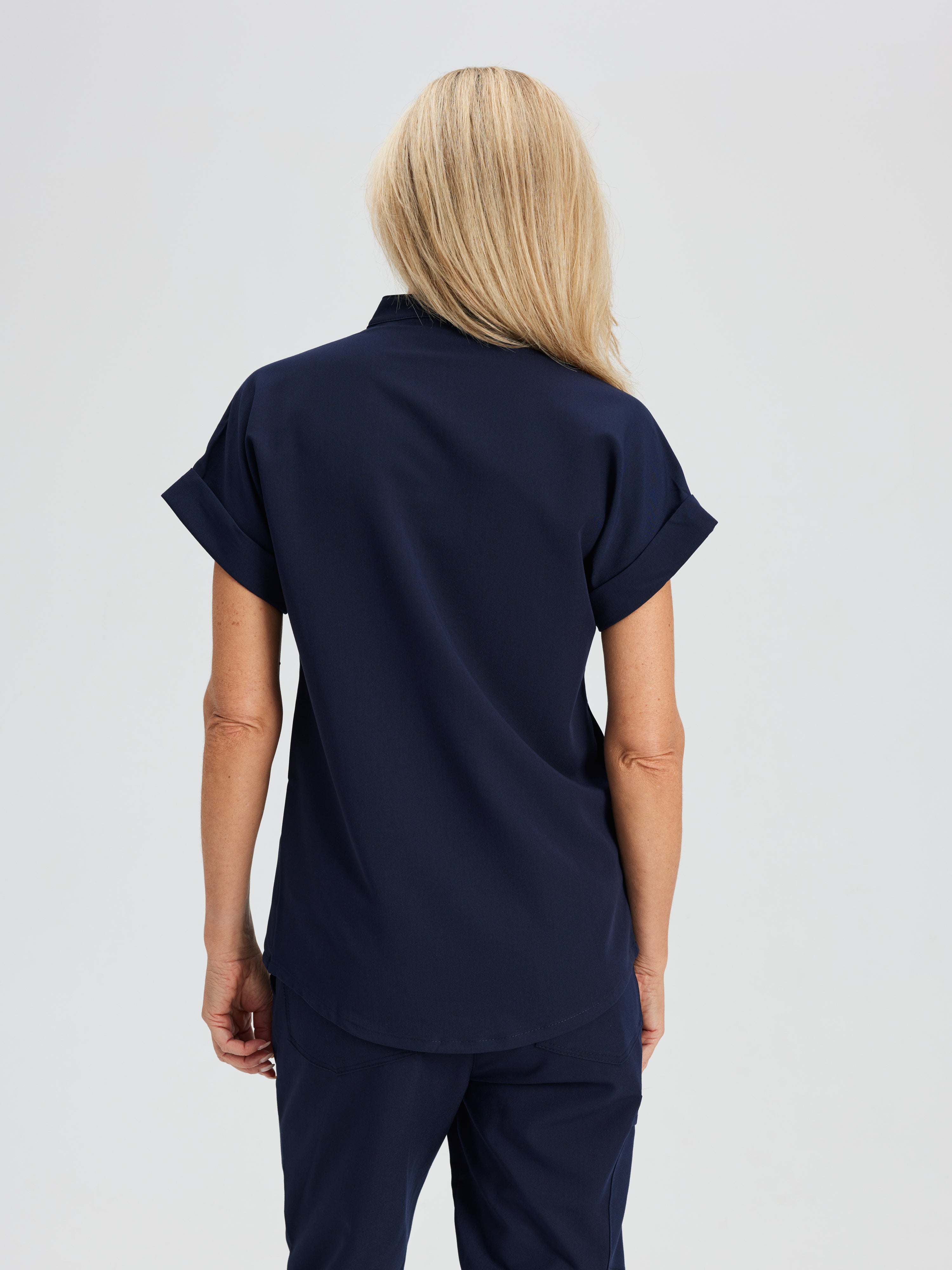 CHARLIE RE-GARDE™ - AZUL MARINO - Chaqueta con cuello mandarín - SILVADUR™